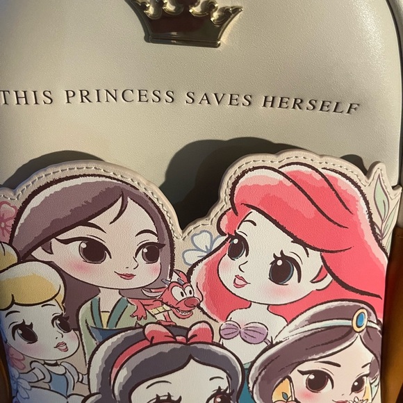 2 Disney Princess LoungeFly Backpacks and one wallet ๐๐๐๐๐๐๐๐๐ - Picture 2 of 14